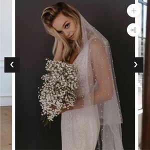 Untamed Petals by Jackson Veil with Pearl Hair Comb